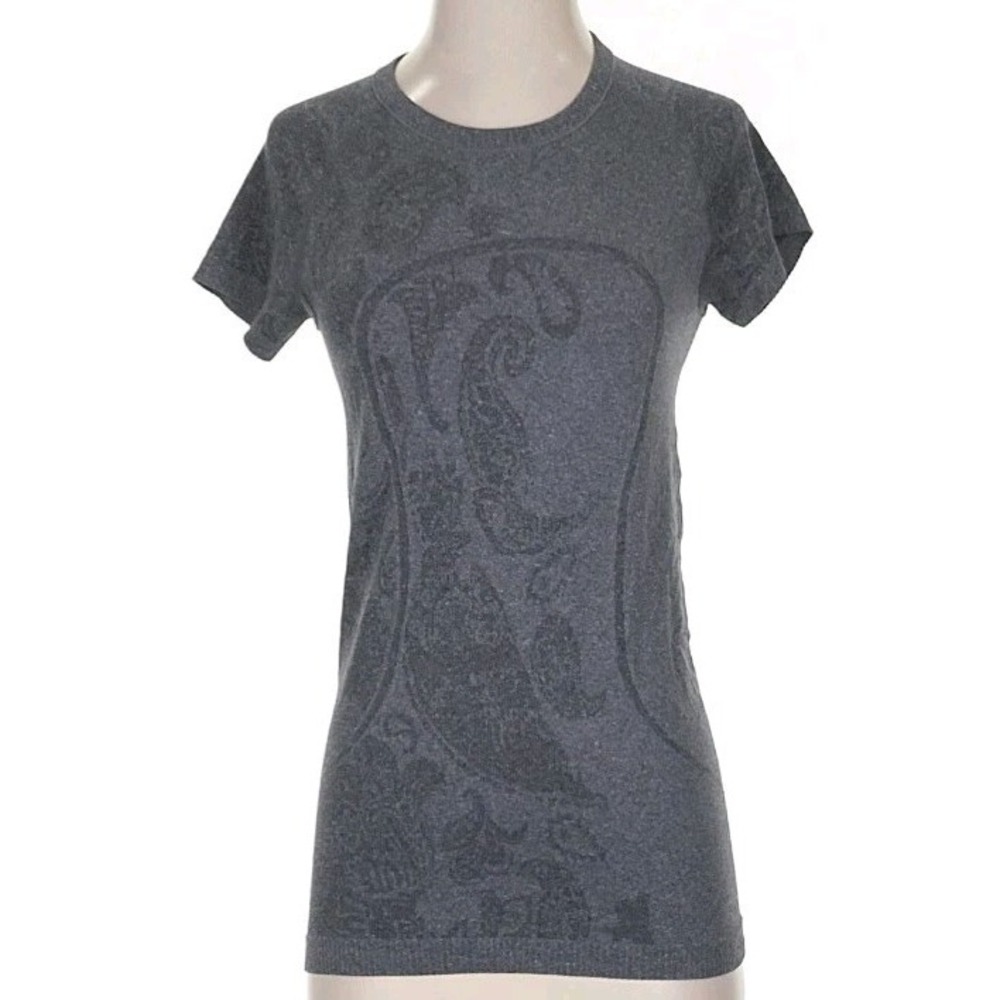 Lululemon Run Swiftly Tech Short Sleeve‎ Tee Womens 6 Paisley Heathered Run Gym